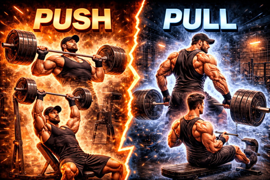 entraînement push/pull/legs